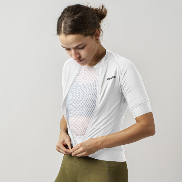 GripGrab W's PACR Short Sleeve Trøye White, Str. L 