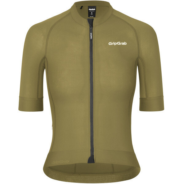 GripGrab W's PACR Short Sleeve Trøye Olive Green, Str. L 