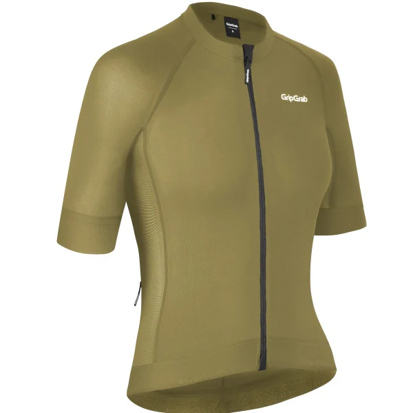 GripGrab W's PACR Short Sleeve Tröja Olive Green, Str. L 