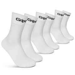 GripGrab RIDE Regular Cut Sokker 3 Pack White, Str. M