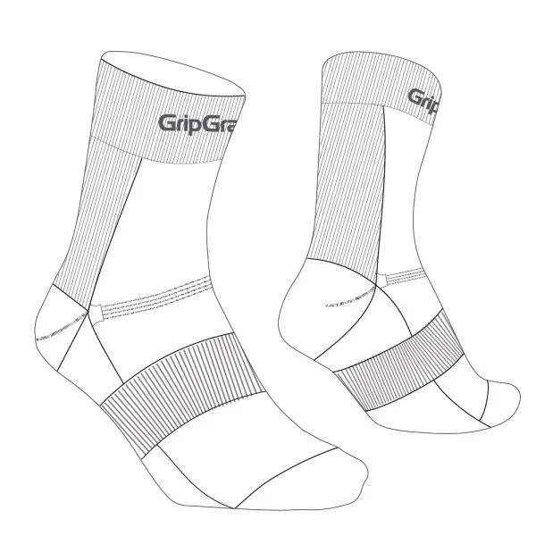 GripGrab RIDE Regular Cut Sokker 3 Pack White, Str. L 