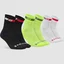 GripGrab Tricolore Regular 3pc Strumpor Svarta, vita, Hi-Vis