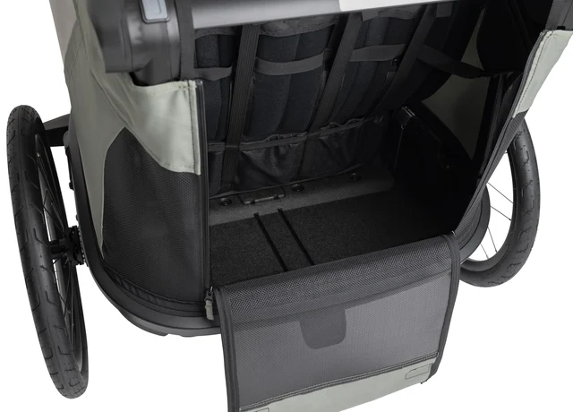 Hamax Next Barnevogn 2 barn, Grønn/Sort 