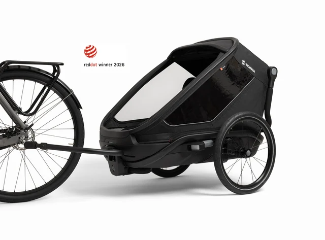 Hamax Outback Next Barnevogn 2 barn, Sort 