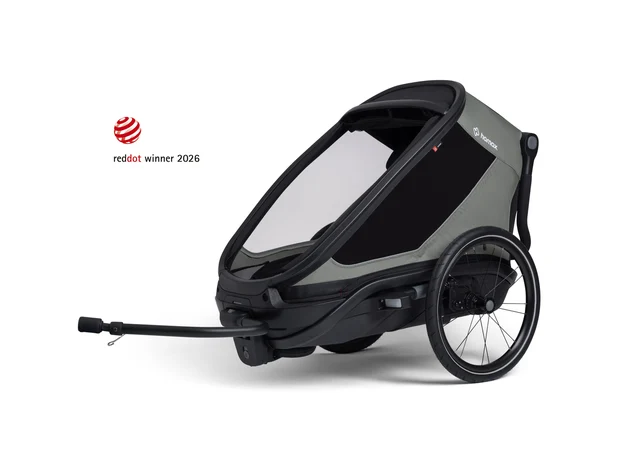 Hamax Outback Next Barnevogn 1 barn, Grønn/Sort 