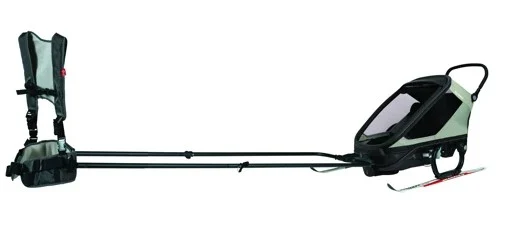 Hamax Outback Next Skisett Fra sykkelvogn til ski pulk 