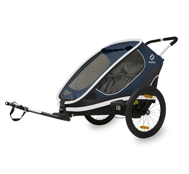 Hamax Outback Barnvagn Navy/White, 2-barn 