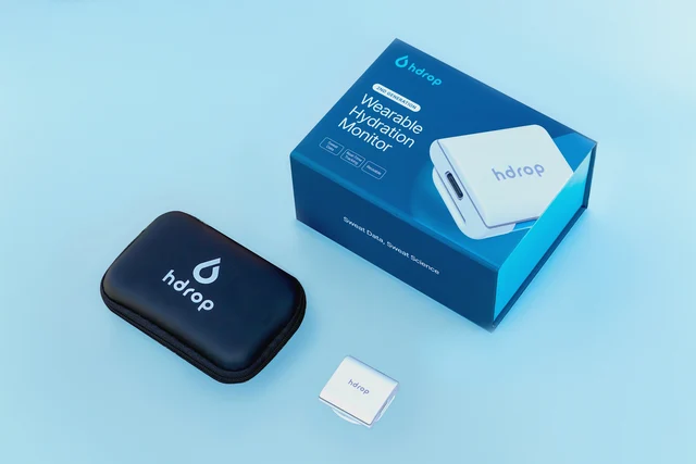 hDrop Gen 2 Hydreringssensor Følg væske- og elektrolyttap, 21 gram 