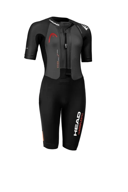 HEAD Aero Flex PRO Dame Våtdrakt Sort/Oransje, Str. S 