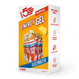 High5 Electrolyte Energigel 5 PACK Tropisk, 60g, 5 stk