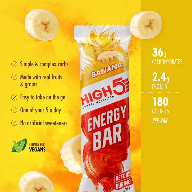High5 Banan Energibar 1 st, 55 gram 