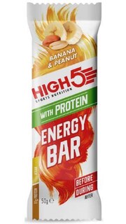 HIGH5 Energibar Protein Peanøtt/Banan 50g, Energibar m/Protein