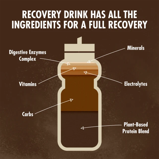 High5 Recovery Drink Proteinpulver 450 gram, Sjokolade, Plantebasert 