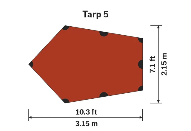 Hilleberg Tarp 5 Sand, 315 x 215 cm 
