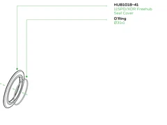 Hope Pro 5 Boss Pakningsdeksel Til Hope Pro 5 Shimano HG11 boss