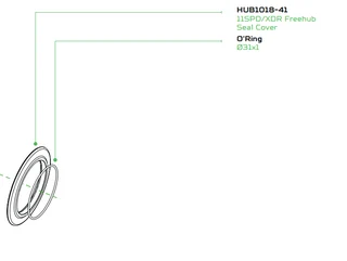 Hope Pro 5 Boss Pakningsdeksel Til Hope Pro 5 Shimano HG11 boss