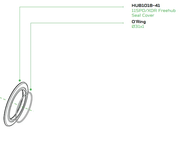 Hope Pro 5 Boss Pakningsdeksel Til Hope Pro 5 Shimano HG11 boss 