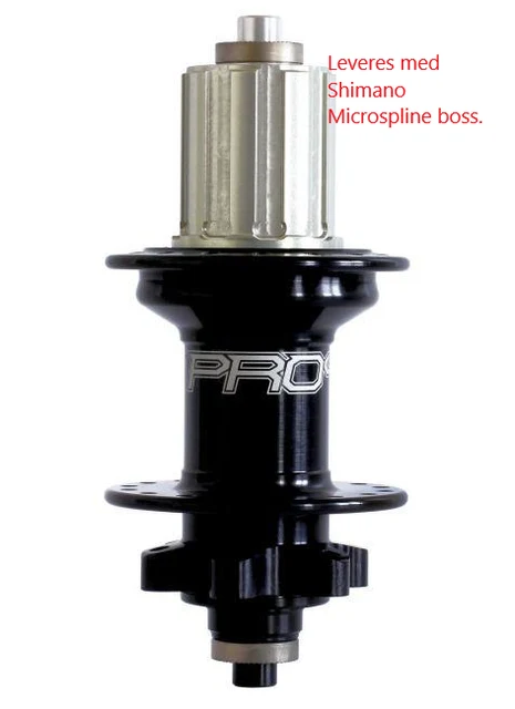 Hope Pro 4 135QR baknav 135QR, 6-bolt. Shim. Microspline 