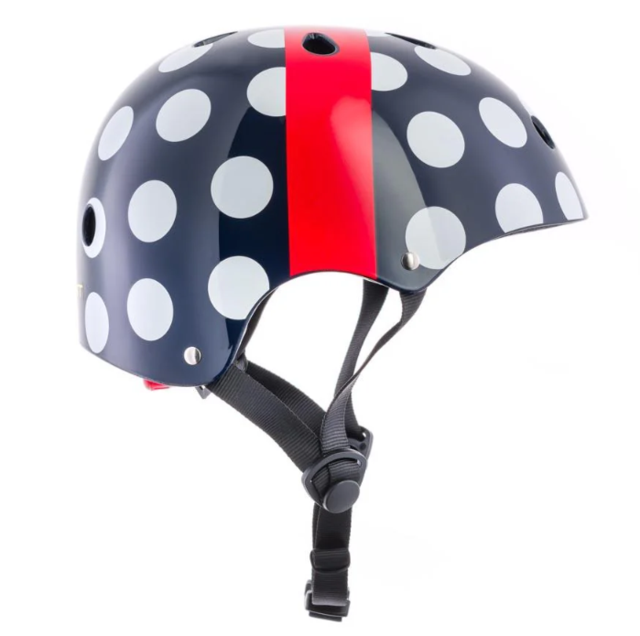 Hornit Polka Dot Sykkelhjelm Barn Blue, Str. S/48-53 cm 