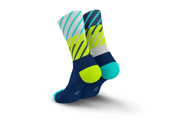 Incylence Running Diagonals Strumpor Navy Canary, 35-38 