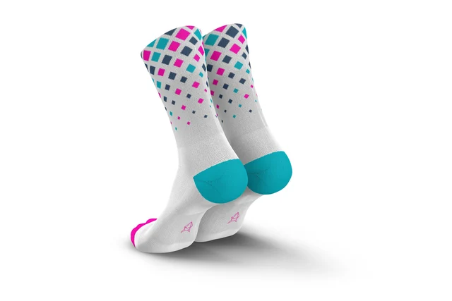 Incylence Running Crystal Strumpor White Pink Cyan, 35-38 