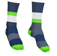 Incylence Running Bands Sokker Navy Green, Str. 39-42