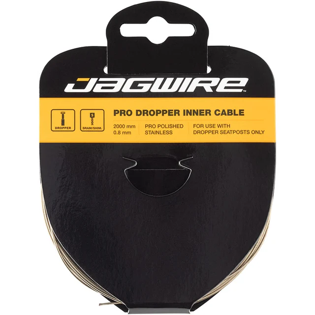 Jagwire Pro Polished Dropper Wire 0,8 mm, Kun for dropper setepinner 