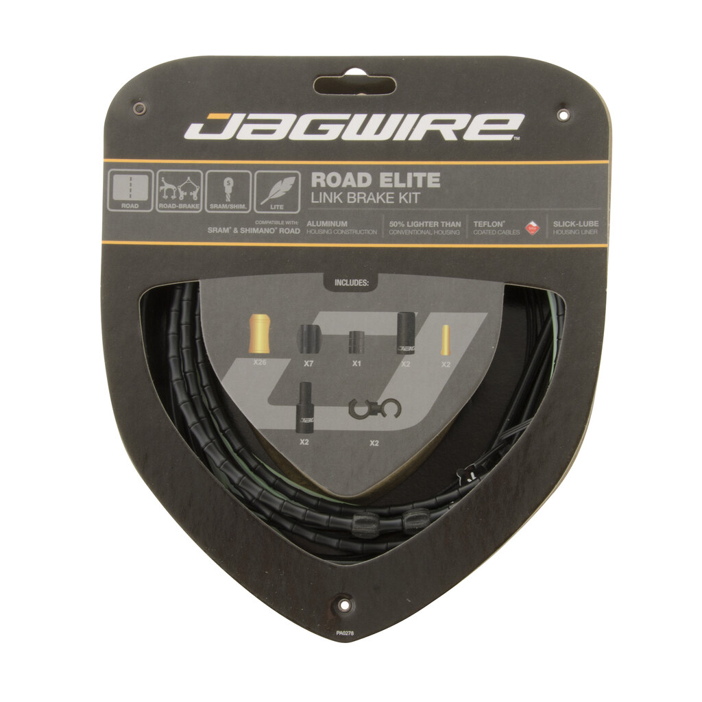 Jagwire Road Elite Link Bremsewiresett Black