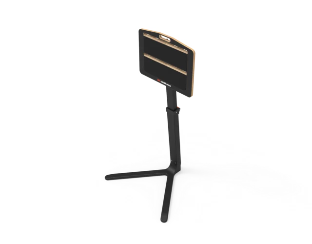 JetBlack Trainer Table Nettbrettholder Sort, Høydejusterbar, Max 10kg 