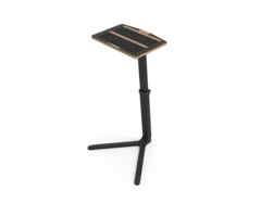 JetBlack Trainer Table Nettbrettholder Sort, H&#248;ydejusterbar, Max 10kg