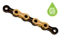 KMC X11SL Ti-N Gold/Black Waxed Kedja 11-delat, 118 l&#228;nkar, Shimano/Campa/Sram