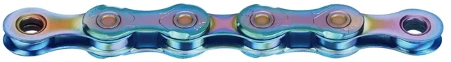 KMC X12 Aurora Blue Waxed Kedja 12-delat, 126 länkar, Shimano/Campa/Sram 