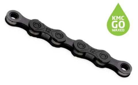 KMC X12 Black BOX Waxed Kjede SRAM/Shimano 12-delt, 126 Linker, 268g