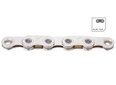 KMC X12 Flat Go Waxed Kjede Sølv 12/13-Delt, 126 ledd