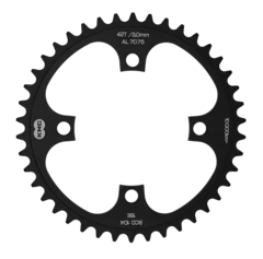 KMC Wide Singlespeed Drev 42T, 104 BCD / 4-arm, 1/8", Wide (3 mm)