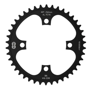 KMC Wide Singlespeed Drev 42T, 104 BCD / 4-arm, 1/8", Wide (3 mm)