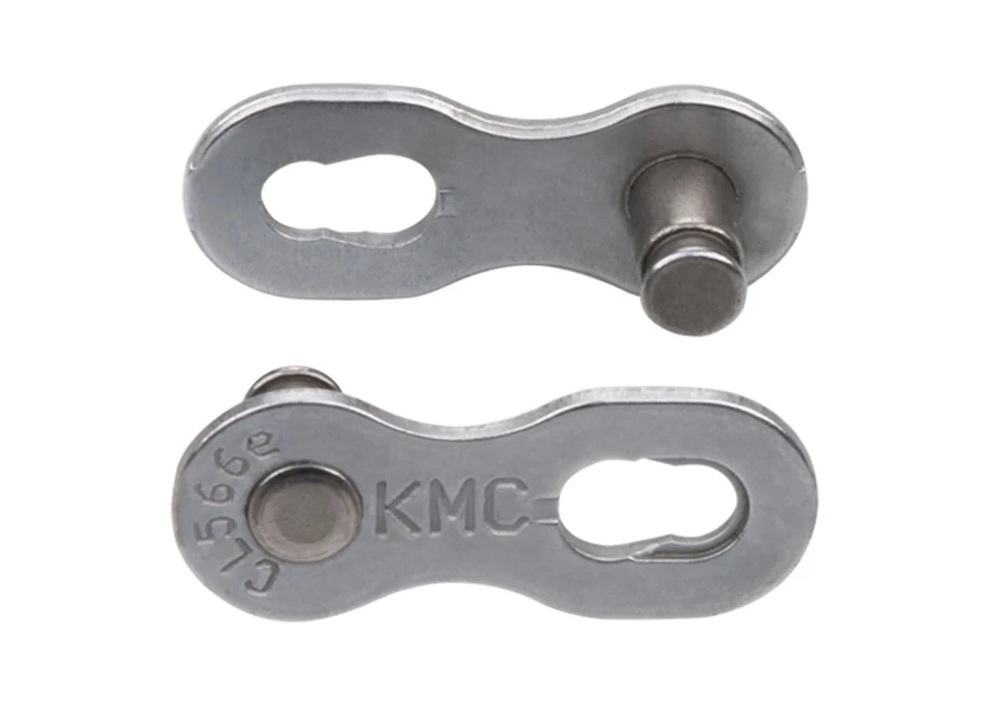 ② KT0202　904545 KMC 9-Delt Missing link Sølv, 9-Speed, 2 Pack - Bikeshop.no