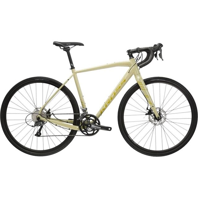 Kross Esker 1.0 Gravelbike Beige/Yellow, Str. L 