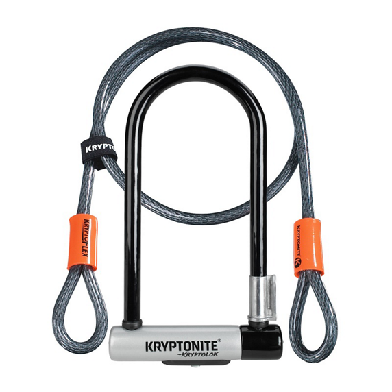 Kryptonite New-U Kryptolok 2 Lås Inklusive extra kabel, 6/10 på säkerhet 