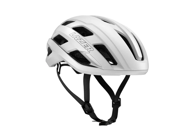 Lazer Strada KinetiCore Sykkelhjelm Matte Full White, Str. M 