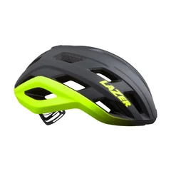 Lazer Strada KinetiCore Cykelhj&#228;lm Matte Dark Grey Flash Yellow, Str. L