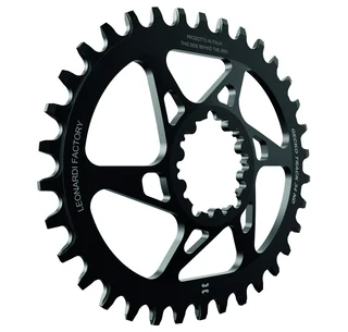 Leonardi Gekko Track SRAM Drev Sort, DM, Oval, BB30, 0mm offset