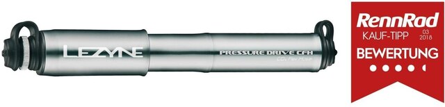 Lezyne Pressure Drive CFH Pumpe 120psi / 8.3 bar, Pumpe og CO2 i ett 