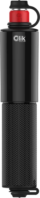 Lezyne Clik Drive HV Minipumpe 90 PSI, 140 mm, Black, Flex Hose 