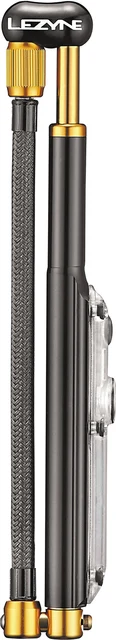 Lezyne Digital Shock Drive Minipumpe Sort, 350psi / 24bar, 220 mm 