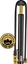 Lezyne Micro Floor Drive HV Minipumpe Presta og Bil, 90 psi/6,2 bar, 30 cm