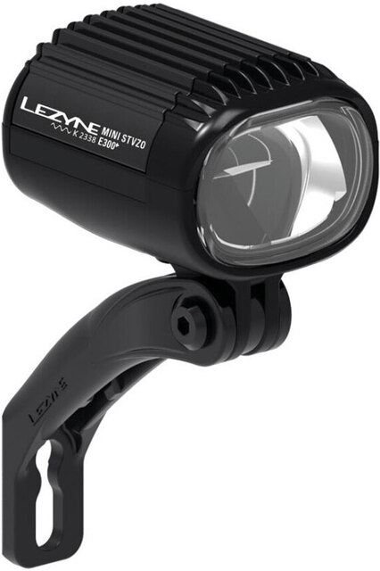 Lezyne Mini E300+ StVZO Frontlys 300 lumen, 6-12V, 5W, El-Sykkel 