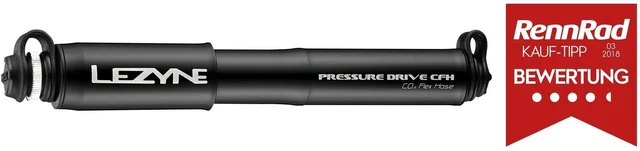 Lezyne Pressure Drive CFH Pumpe 120psi / 8.3 bar, Pumpe og CO2 i ett 