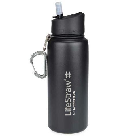 LifeStraw Go Flaska m/Vattenfilter Grey, Stainless Steel, 650 ml 