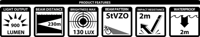 Lupine SL F Nano Frontlys 900 L, 31,8 mm, StVZO 